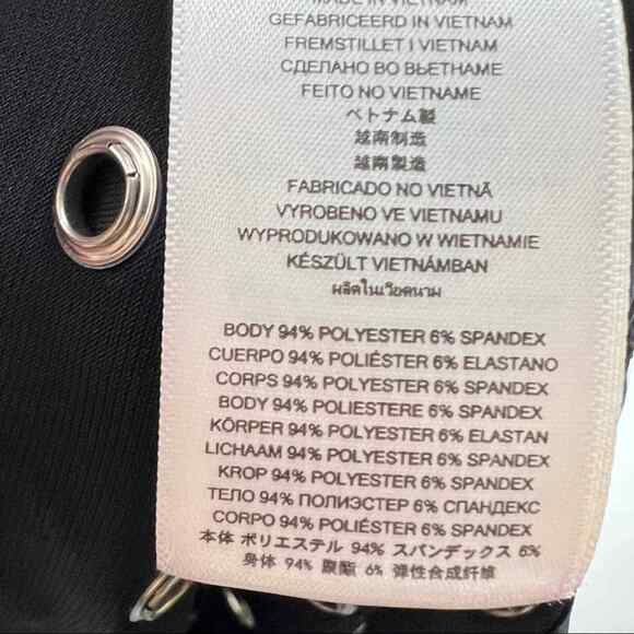 Michael Kors black w silver rivets sleeveless scoop neck dress size small S B116 - Picture 5 of 5